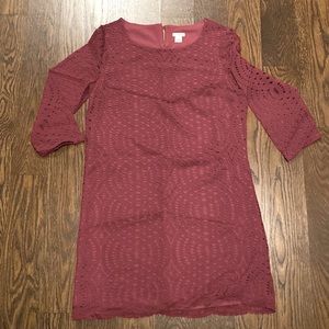 J.Crew factory NWT 3/4 Sleeve Lace Shift Dress